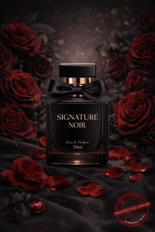 SIGNATURE NOIR is a bold and powerful Eau de Parfum designed for confident men. Deep woody and spicy notes create a dark, mysterious fragrance that lasts long and leaves a strong impression. Perfect for evening wear, parties, and special moments.